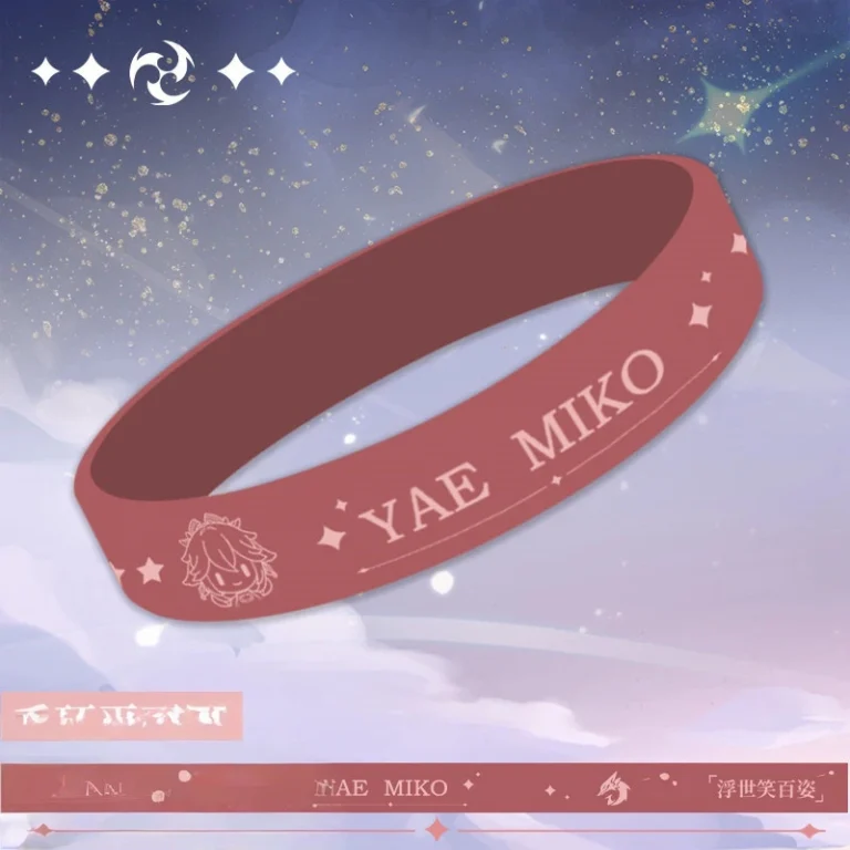 Браслет силиконовый «Genshin Impact» Yae Miko