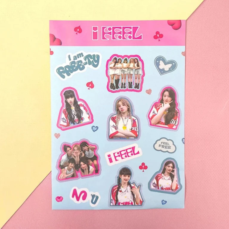 Набор наклеек «K-POP» G-IDLE, I feel