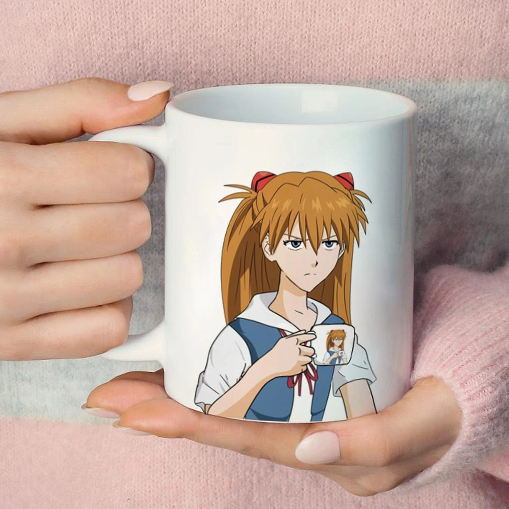 Керамическая кружка Евангелион — Аска Лэнгли Сорью