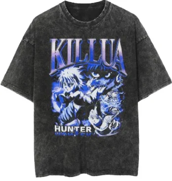 Футболка (2XL, маломерит) Хантер х Хантер — Золдик Киллуа