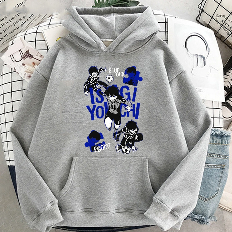 Худи (2XL, маломерит) Синяя Тюрьма — Йоичи Исаги