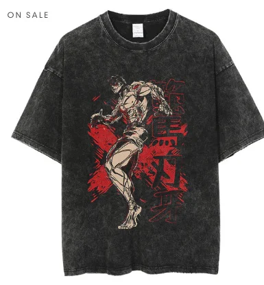Футболка (2XL, маломерит) Боец Баки — Ханма Баки