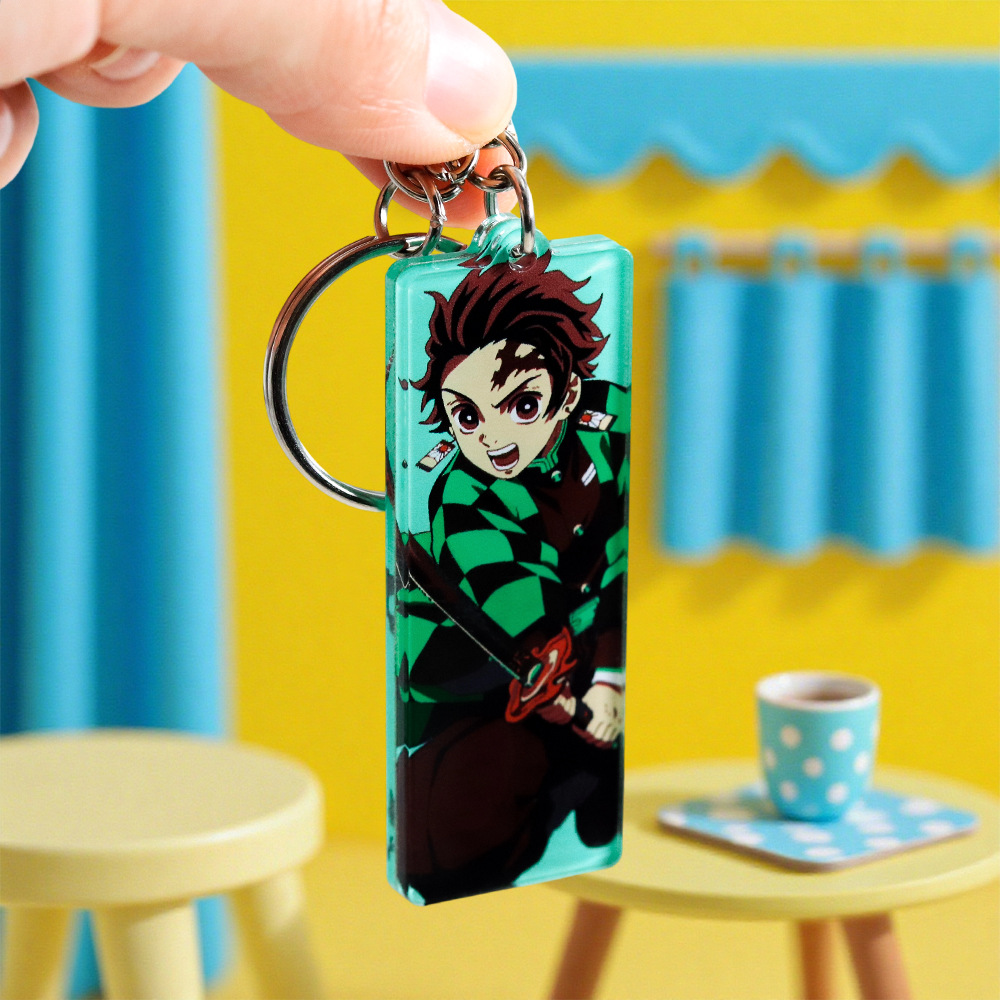 Брелок акриловый Клинок рассекающий демонов — Танджиро
