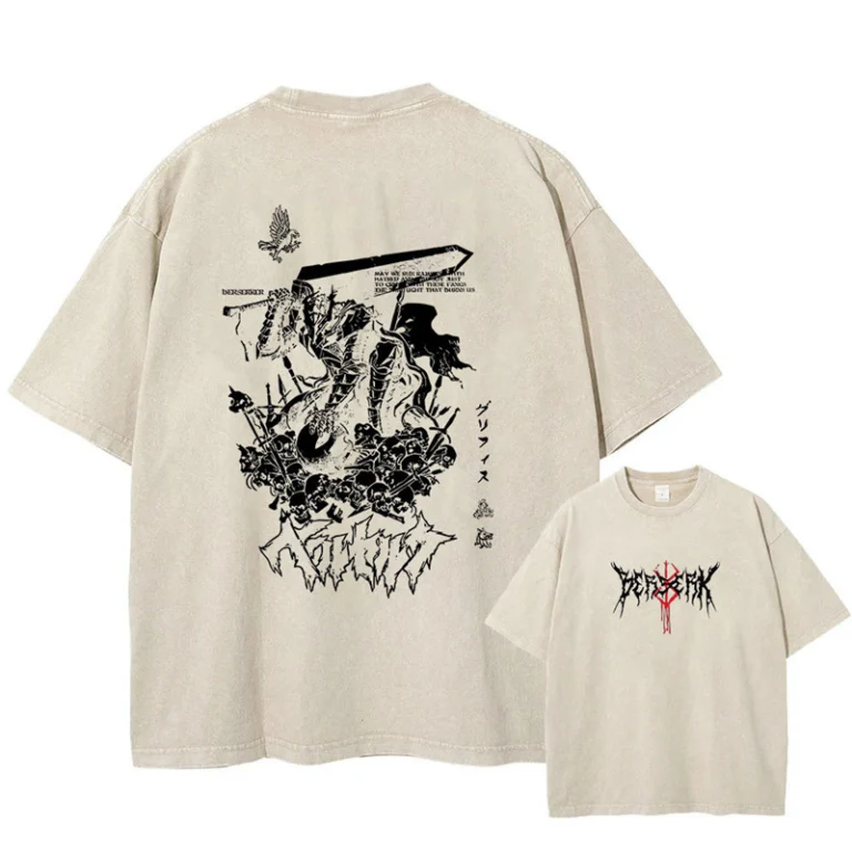 Футболка (XL, XXL маломерит) Берсерк — Гатс